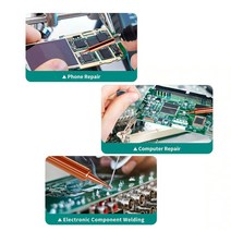 용접엘보 10PCS 900M-T Copper Soldering Iron Tip Lead Free Rework Station Welding BGA Tools, 한개옵션0