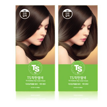 TS 착한염색 1제 60g + 2제 60g 세트, 7호 연한갈색, 3개