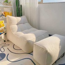 편한1인용쇼파 윙체어 안락의자 리클라이너 싱글, 개인 라이트 그레이 + 페달 (피부 친화적인 면 및 린