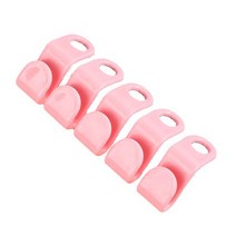 10pcs 의류 옷걸이 커넥터 후크 계단식 코트 걸이 연결 버클 익스텐더 클립 공간 절약 옷장 옷장 저장 주최자, 분홍색