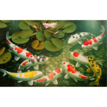 돈들어오는 잉어 부귀도 우드 직소퍼즐 행운 금전 상징 그림 집순이 취미생활 스트레스 해소 장난감 300 500 1000피스, p_4, 1000