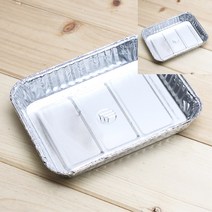 5p 은박도시락B SET 20x15cm 배달도시락용기 음식포장용기 고급도시락용기 돈까스용기 1회용도시락 일회용종이용기