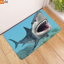 런닝머신매트 소음방지 홈짐 방음 매트 실내자전거 층간 Home Funny Shark Floor Mat 침실 복도 카펫 미끄, 09 Style H_05 160cm by 120cm