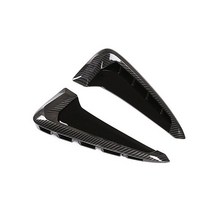 자동차 ABS 사이드 윙 에어 플로우 펜더 그릴 흡기 벤트 BMW X5 F15 2014-2018 용 블랙 크롬 카본 파이버, 03 Carbon Fiber