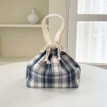 다소다 도시락가방 직장인 보온 보냉 백 도시락통 주머니 이유식 가방, 네이비체크