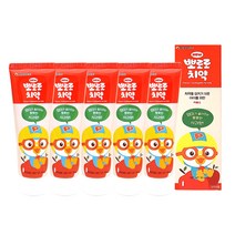 뽀로로 유아 치약 사과향, 90g, 5개