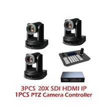 화상회의 줌카메라 방송용캠 SDI PTZ 교회 비즈니스 20X 라이브 스트리밍 3 무료 1 개 호환용, 1.as shown - EU