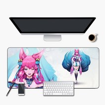 뉴타임즈 마우스 장패드 리그오브레전드 롤 LOL, 아리 2 + 900x400mm + 5mm