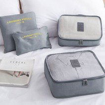 파우치 여행용 6종 화장품 속옷 수납 양말 세트 메쉬 미니 정리 캐리어 보조 가방 alalal9160*6724535lS