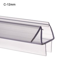 샤워부스물막이 목욕 샤워 스크린 도어 씰 스트립 4 12mm 고무 유리 웨더 휴대용 창 고정 장치 액세서리 가정용, c-6mm, 1개