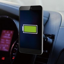 차량용 무선충전기 휴대폰 핸드폰거치대 스파크 모닝 레이, 블랙