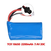 RC 배 선박 보트 Udi U12A Syma S033g Q1 H100 H101 H102 FT009 모델 부품EL2P SM JST 플러그T74V 5bEA1, 7.4 볼트, 02 7.4V 2200mAh SM