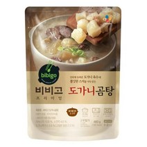 CJ더마켓 간편식 즉석식품 국레시피 탑티어 비비고 도가니곰탕 국 탕 찌개 밀키트 460G, 5개