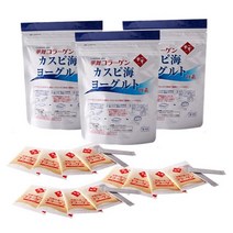 [최신유통기한 2024년 3월 1일] 하나마이 카스피해 유산균 종균 요거트 스타터 3세트 - 일본 공식 수입 정품 집에서 수제 요구르트 만들기, 3세트(=3팩), 1팩당 종균1.5g x 2스틱 + 콜라겐5g x 4포, 3개