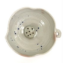 이조전통옹기 미니옹기수반 나뭇잎수반 꽃수반, 백색