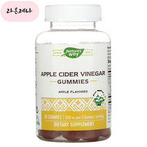 홈쇼핑 네이쳐스웨이 Apple Cider Vinegar 500mg 사과 60구미, 1개, 60개