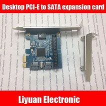 데스크탑 PCI-E-SATA 확장 카드/PCIE-듀얼 7PIN SATA   IDE 하드 디스크 컨트롤러 어댑터