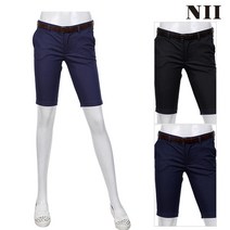 [NII] 여성 옵션벨트 선염스키니반바지_2NNYDSSM3331