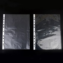 A4 투명/반투명 리필용 비닐 화일속지 도면화일 레포트보관 학습지 중학생, 1개, 투명