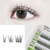 V형속눈썹 부분 인조 가닥 셀프 미브린 퓨어래쉬 단품 - 부분속눈썹 가닥속눈썹 인조속눈썹 아이돌속눈썹 셀프속눈썹, B컬(JC컬), 11