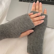 남여공용 스마트폰 터치 골지 니트 장갑 암워머 손목토시 겨울장갑 골프 핸드 암워머