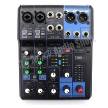 DJ 장비 디제잉 기계 직업 채널 오디오 믹서 사운드 믹싱 콘솔 입력 효과가있는 소형 스테레오 믹서 팬텀 파워, 없음