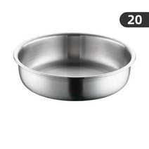 높은 품질 304 스테인레스 스틸 심화 된 접시 라운드 음식 학년 스낵 디저트 플레이트 홈 플랫 만 두 접시, 20cm