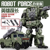 변신 장난감 옵티머스 프라임 트렌스포머 로봇 모형 범블비 영화 핸드메이드 키덜트 선물, 군용변신17cm