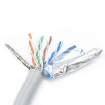 LS전선 CAT.6 S-FTP 이중실드 제작 고급 랜케이블/랜선/인터넷 선/인터넷 케이블/431519 [40M/그레이], 431519, 1개