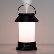 디센느 무선 빈티지 램프 LED 미니 가습기, 딥브라운