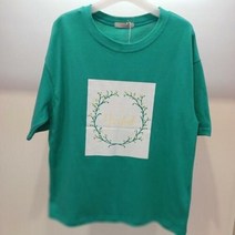 Latium 홈플러스몰06 여름 라운드 꽃 무늬 반팔 티 T2323ts24