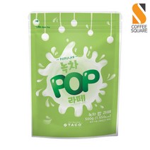 타코 녹차 팝 라떼 파우더 500g 그린티