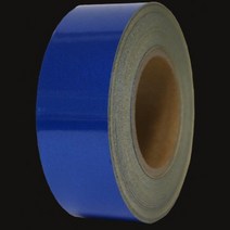 학교학습교재용 안전반사테이프 50mm 청색 외부광고 아이유모차부착 반짝거림 야간택배화물