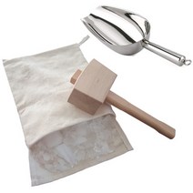 나무파쇄기 A9LB 재사용 가능한 코 튼 린 넨 짓 된 얼음 가방 나무 말렛 및 용품에 대, 03 Style One