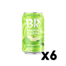 배스킨라빈스 애플 민트 제로 탄산, 6개, 350ml