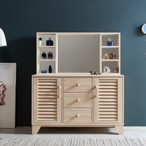 나무뜰 웰 편백나무 1200 화장대 세트 FMF168, 색상:네추럴