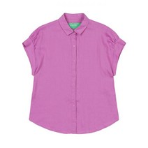 베네통 Shring linen blouse_5BMLDQ03D0K9