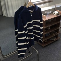 빠델 남자 무브엔 단가라 스트라이프 반집업 카라 피케니트