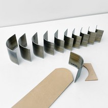 (반반원 V 타입) 스트랩 철형 펀치 10개