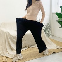 여성 찰랑찰랑 스판 슬랙스 와이드팬츠