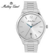 메티티솟 Mathey-Tissot 남성 메탈밴드시계 H411MAS