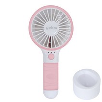 아이룸 USB 충전식 미니 핸디 선풍기 HF-309, 핑크