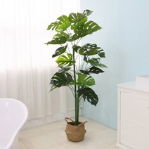 조아트 인조나무 조화 몬스테라 아레카야자 벤자민 극락조 11종, 06_그린라인 몬스테라 165cm
