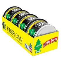[4팩]Little Trees Fiber Can Air Freshener Black Ice 리틀 트리 섬유 캔 방향제 블랙 아이스 30g, 1, 1개