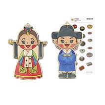 다문화 체험 세트 팬시 우드 재료 세계 여러 나라 전통 의상 학습 수업 교구 초등 교육 diy 만들기 키트, 멕시코(사은품증정)