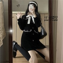 웬디 왕리본 미니 원피스 코듀로이 WP11136