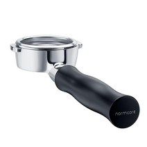 Normcore 58mm 바텀리스 포타필터 네이키드 E61 Flair 58 ECM Rocket Sanremo Synesso Slayer VBM에 적합, Black_54mm Fits Breville / Sag