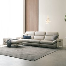 [다우닝] 시엘 3.5인 전체 천연가죽 소파+스툴, 색상:딥그린