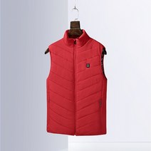발열 조끼 열선 usb 온열 열선 골프 자켓 보조 배터리 열 패딩 방한 여성 추천 보온 러닝 전기 난방 5 색 야외 가열 조끼 남성 여성 겨울 민소매 USB S1123 164