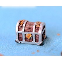 보물 상자 해적 금화 마이크로 풍경 모래 테이블 장식 골동품 크리 에이 물고기 탱크 수족관 수조 어항 미니어항 수지 공예, D